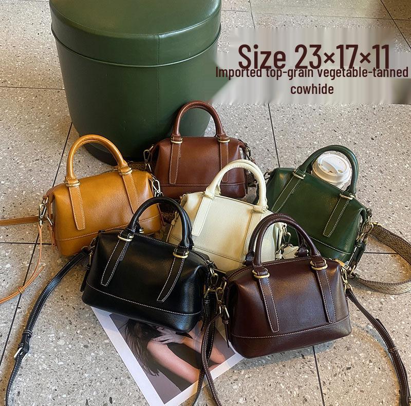 Retro Handheld Bowling Umhängetasche für Damen - Winter 2024 Trendige Multifunktionale Pendlertasche