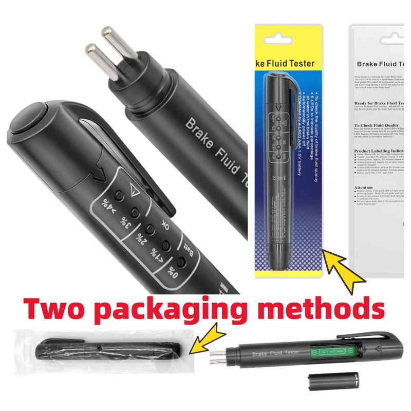 Auto Liquid Testing Brake Fluid Tester Pen For DOT3/DOT4 LED Accurate Brake Oil Test Quality Check Automotivo Car Accessories