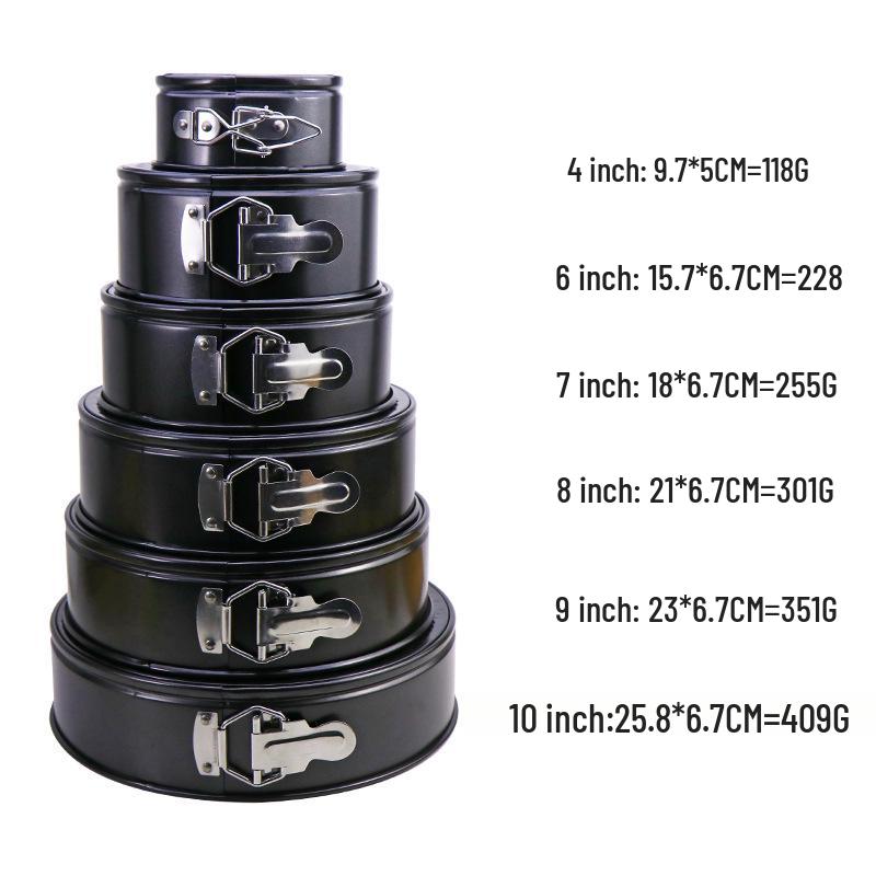 Snap-Lock Removable Bottom Cake Pan & 47-Piece Non-Stick Baking Set with Icing Nozzles