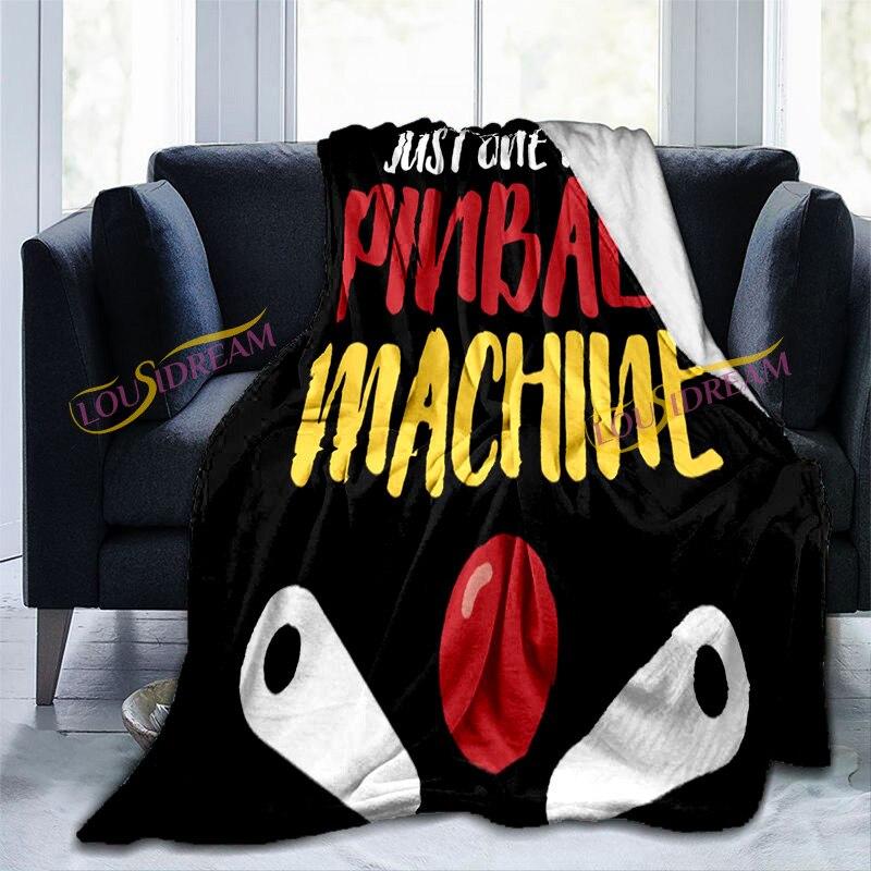 Klasická pinballová deka Kreslená klasická tréninková retro hra Super plyšová dekorativní deka Obývací pokoj Herna Pokoj Kancelář