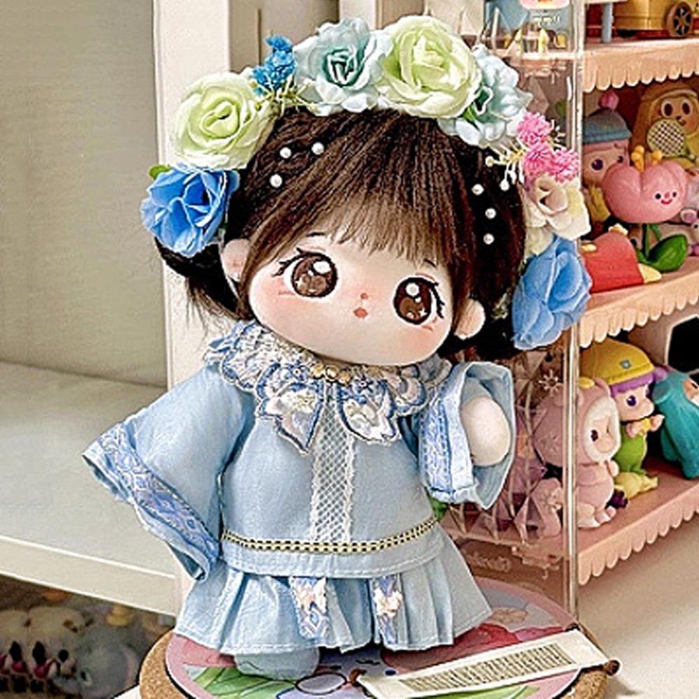 

Китайский стиль 20 см хлопковая кукольная одежда наряжается плюшевая кукольная одежда 20 см кукольное платье 20 см кукла синий