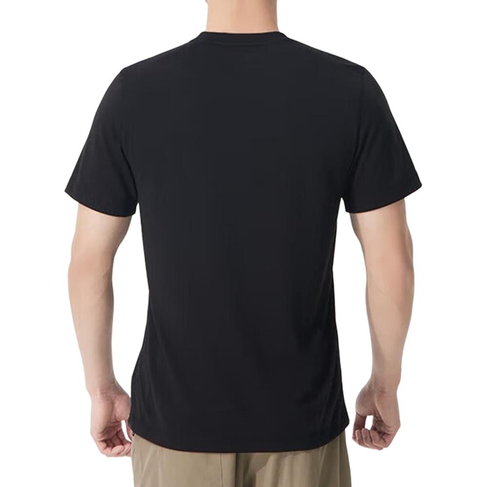 Timberland Breathable Crew Neck Pullover Short Sleeve T-Shirt Men Tops Black A6ASV-001