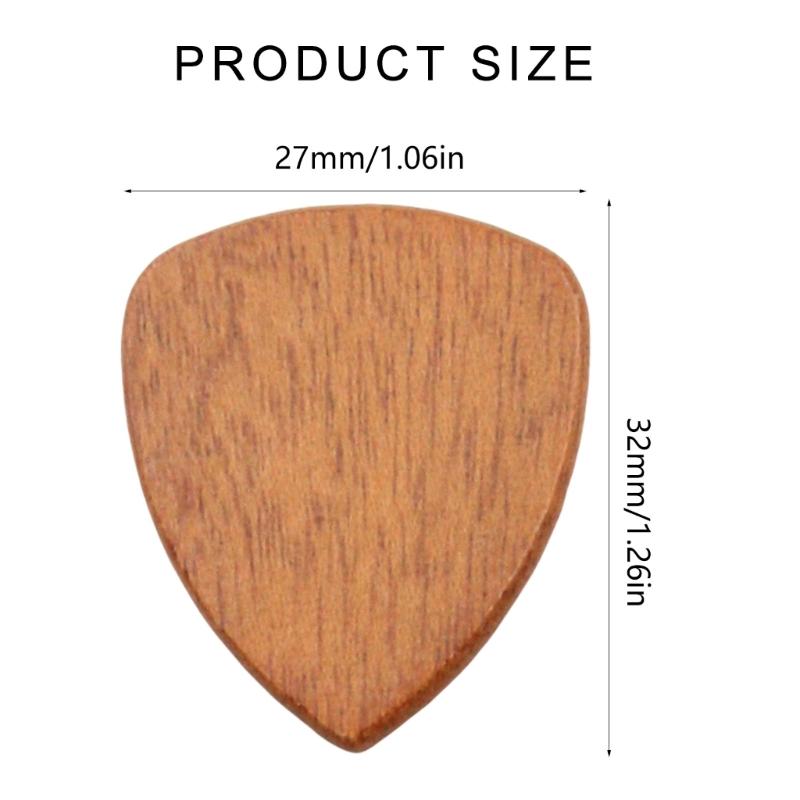 Heart Shape Guitar Pick Enduring Wood Acoustic Guitar Pick Ukulele Plectrums Electric Guitar Pick Guitar Accessories