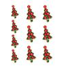 10Pcs Christmas Nail Manicure Rhinestone Xmas Cartoon Design Elk Bells Christmas Tree Alloy Rhinestones Nail Accessories