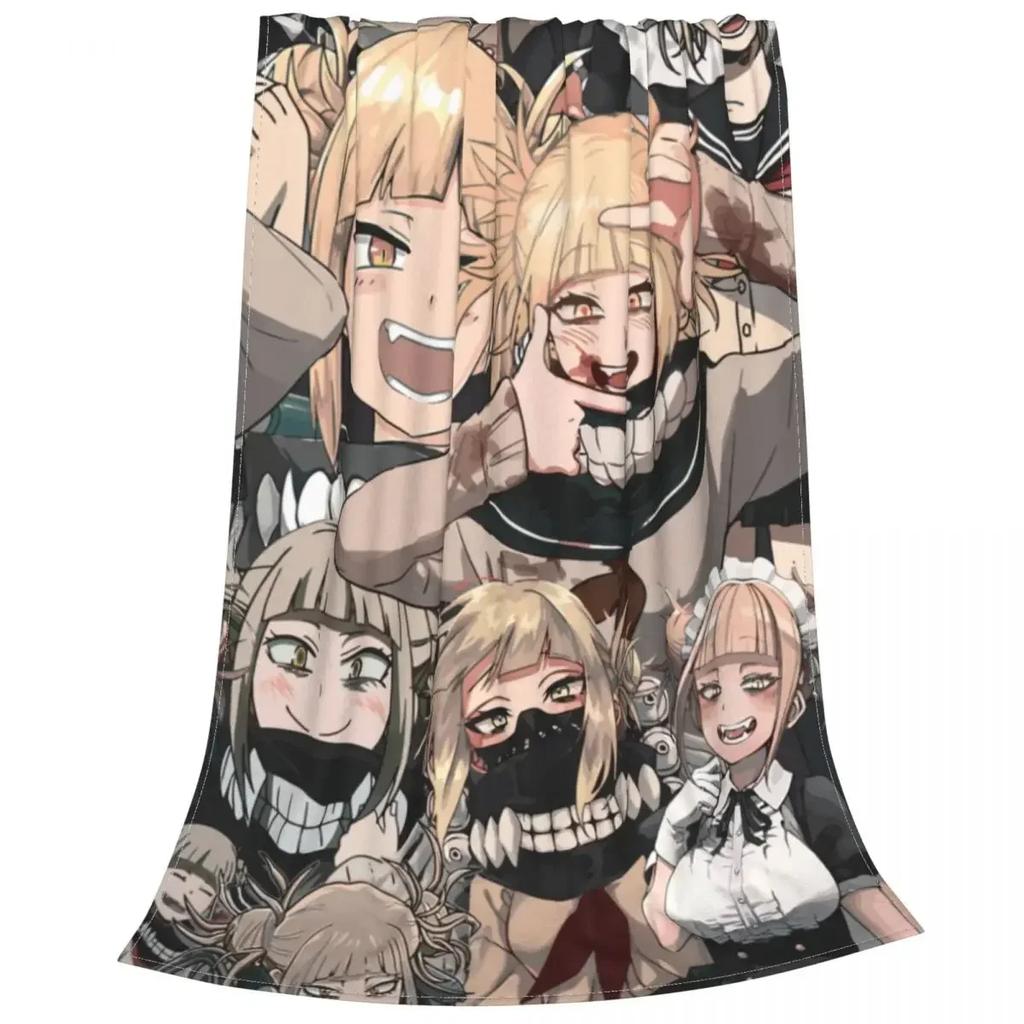 Himiko Toga Tribute Pattern Blankets Fleece Boku No Hero Academia Super Warm Throw Blanket for Home Couch Bed Rug throw blanket