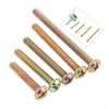 DRELD 10 Piezas Tornillos M4 Tornillos de Mango Sujetador de Muebles Perno Ferretería M4 * 25mm/30mm/35mm/40mm/45mm Longitud