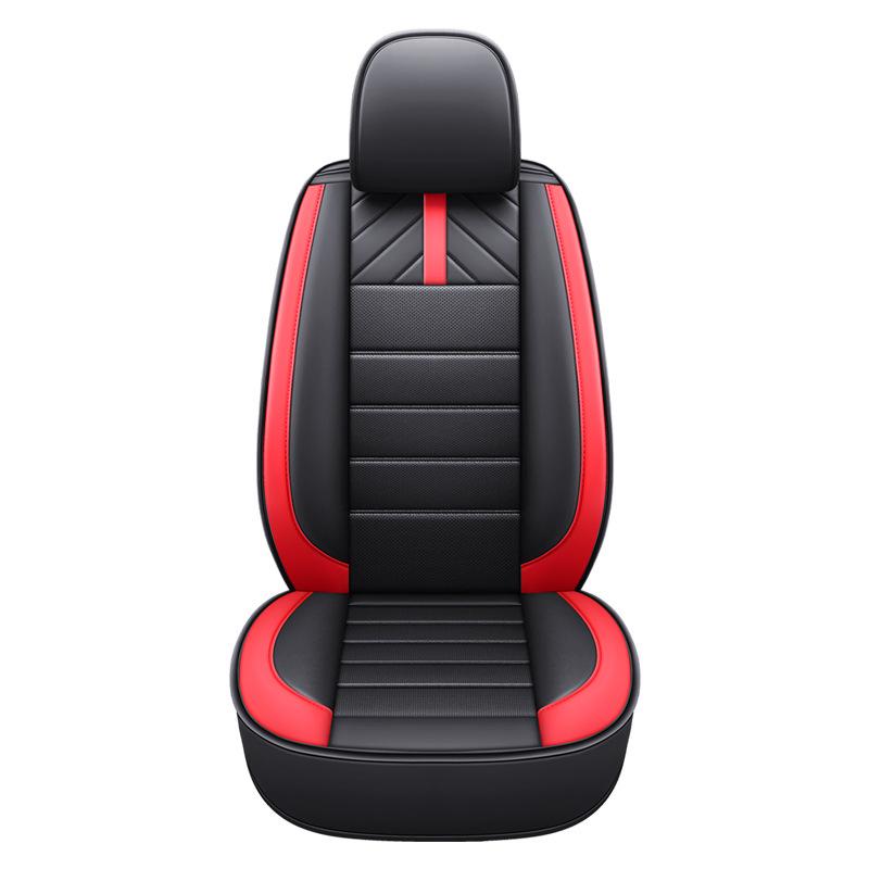 All-Season Universal Leather Car Seat Cushions - Full Coverage for Five-Seater