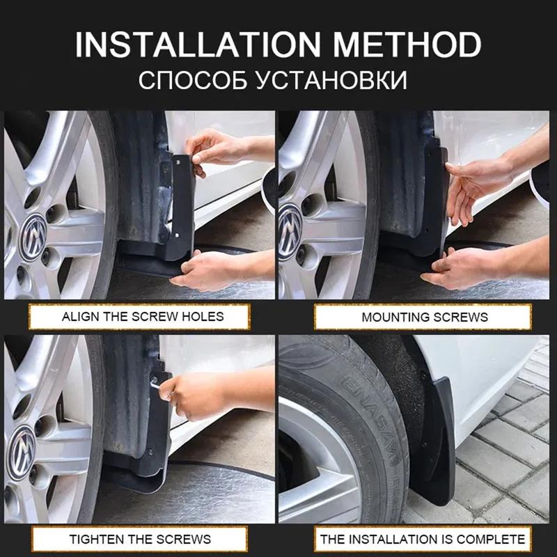 4X For Chevrolet Malibu 2016 2017 2018      Mk9 MudFlap Splash Guards Flap Mudguards Fender Rear Accessories