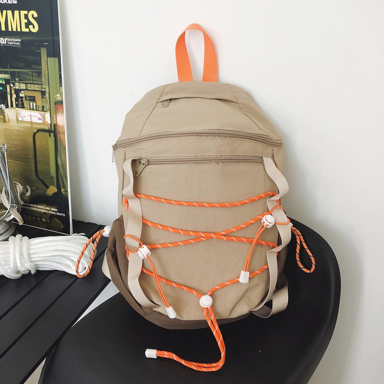 Lightweight Hiking Backpack Female Junior High School Student College Student Backpack Lightweight School Bag Research Outdoor Hiking Bag хаки