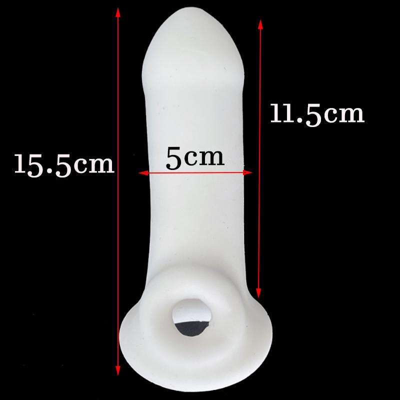 Högelasticitet Penisärm ProstataMassage PenisFörstoring Fördröjning av Utlösning Silikonkondomer G-punkt Sexleksaker för Män