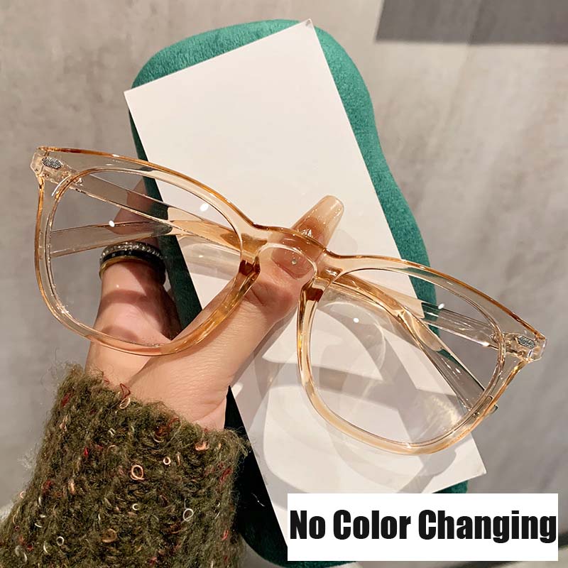 Photochromic Spectacles Optical Glasses Indoor Outdoor Color Changing Eyewear UV protection Blue Light Blocking Computer Glasses