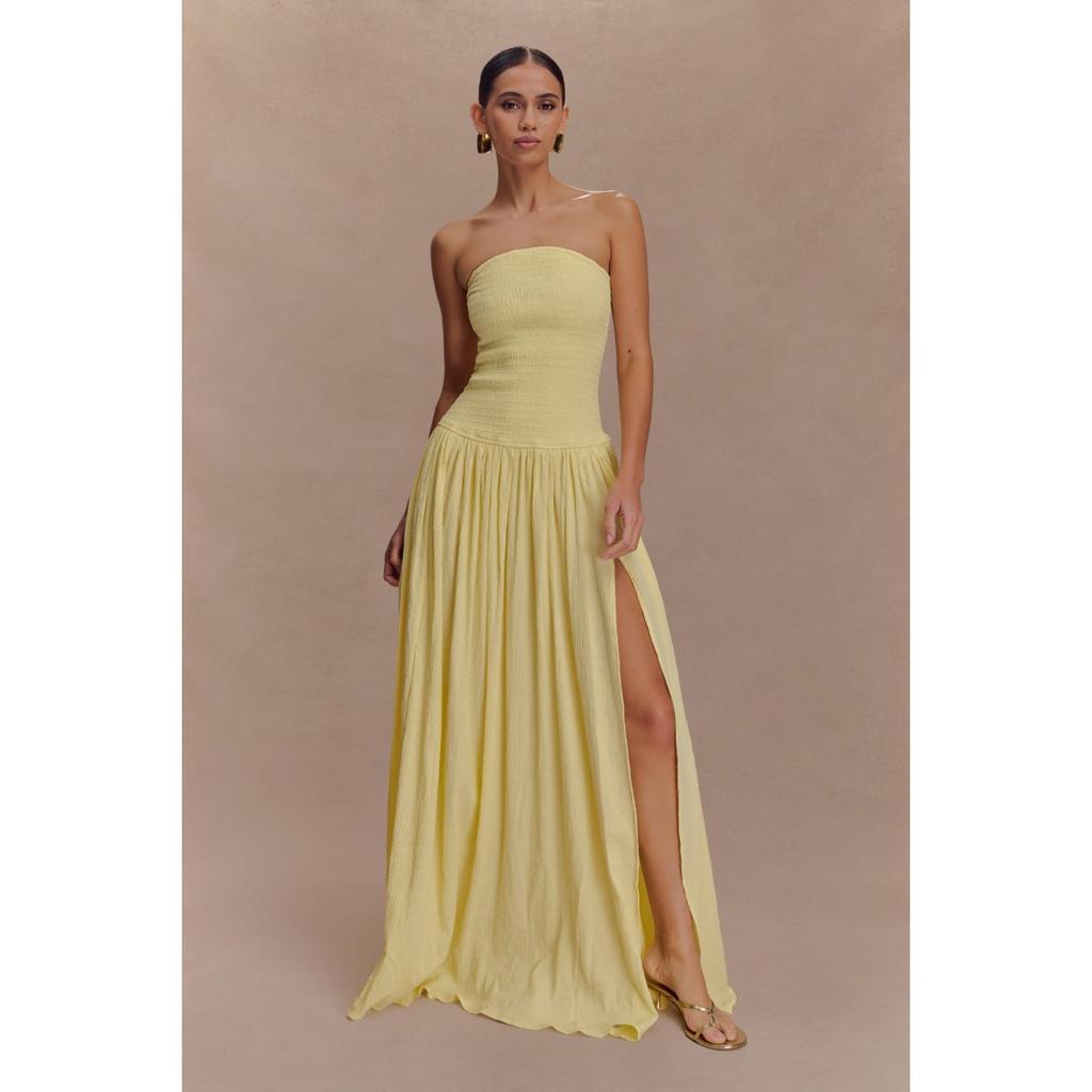 Sommer Damen Unifarben Ärmellos Rückenfrei Schlankheits Raffung Bandeau Maxi Lang Kleid, Neuankunft für Europäischen & Amerikanischen grenzüberschreitenden Handel