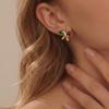Ruby Geometric Earrings: Luxury Design with Gold-Plated Stainless Steel