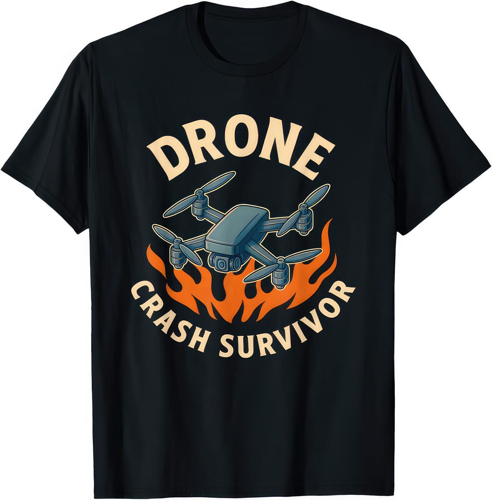 Drone Crash Survivor Funny FPV Pilot T shirt 4XL