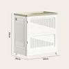 Large Capacity Foldable Storage Box Flip Cover Multipurpose Clothes Storage Basket with Wheels Space Saving