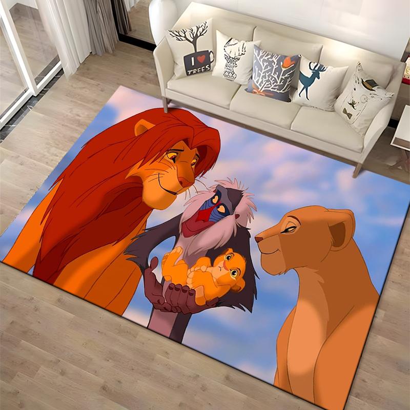 1PC The Lion King Simba Printed Carpet Rugs Living Room Bedroom Bedside Bathroom Floor Mat Kids Room Non-slip for Sofa Doormat