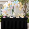 Homaxy Spandex Tablecloth Elastic Stretch Tablecloth Rectangle Waterproof Washable Table Cover for Outdoor Wedding Banquet Party