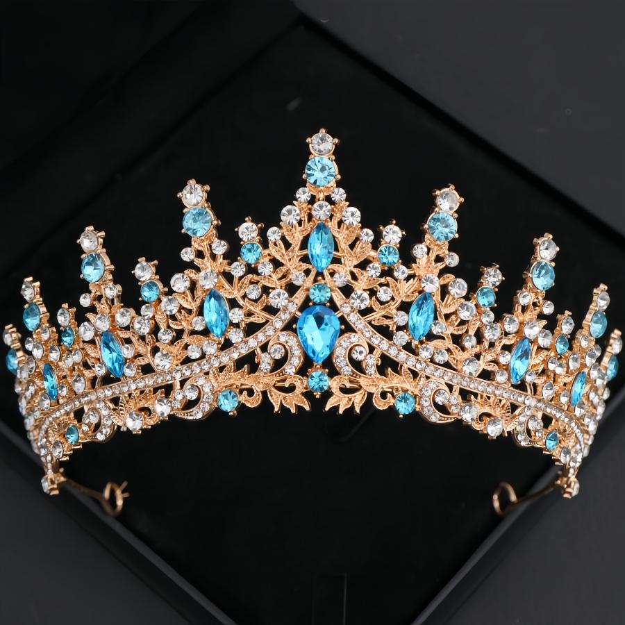 Baroque Crystal Tiaras and Crowns Headband Rhinestone Prom Diadem Crown Bridal Wedding Hair Accessories Jewelry Crown Tiara Gift