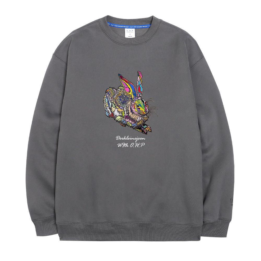 OHP Ohp X Dk.Joon Dürer'S Rabbit No. 2 Fleece-Lined Sweatshirt