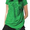 2023 European & American Halloween Skull Print Casual Women's Short Sleeve Sweatshirt Top