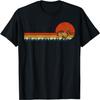 Jackrabbit Vintage Retro Sunset Pine Tree Save the Jackalope T-Shirt