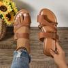 New Summer Plus Size Women's Toe Thong Fashion Flat Heel Casual Slide Sandals
