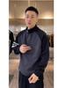 Men's Color Block Half-Zip Stand Collar Raglan Hoodie – Autumn/Winter Collection
