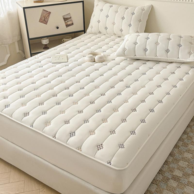 New Mattress Single-piece Padded Thickened Four-season Universal Model Non-slip and Anti-dirty Fixed Simmons Mattress Protective Cover