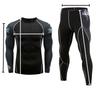 Men's Thermal Underwear Set 5 Size XL Black [BTER15]