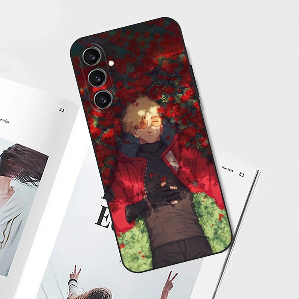 Cool Anime T-Trigun Phone Case For Samsung S25,S24,S21,S22,S23,S30,Ultra,S20,Plus,Fe,Lite,Note,10 Black Soft Shell