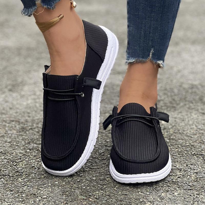 Large-sized Casual Single Shoes for Women, Flat Single Shoes