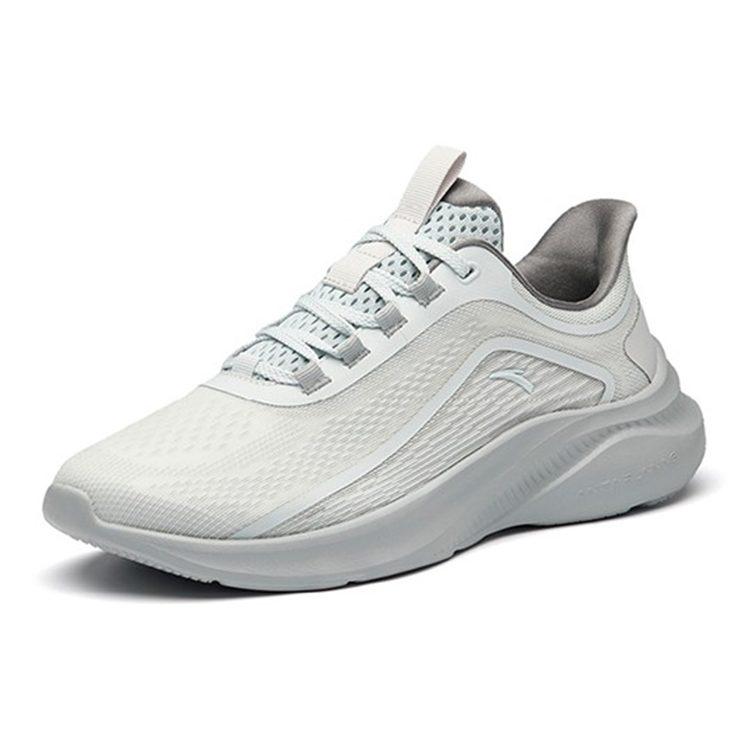 Anta Breathable And Lightweight Low Top Running Shoes Men's Gray Silver 912225581-2