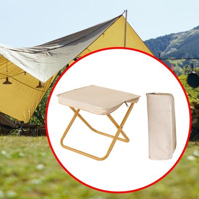 Kamp Taburesi Taşınabilir Sandalye Mini Katlanır Ayak Küçük Balıkçılık için