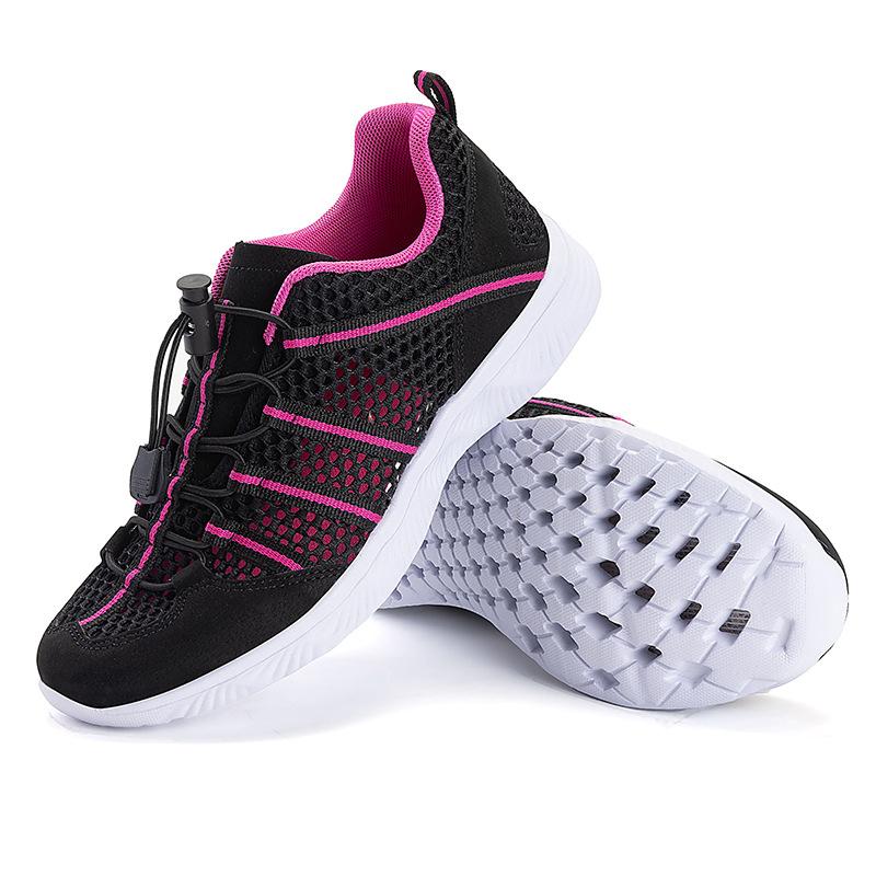 New mesh breathable casual shoes couple lightweight hollow beach shoes outdoor soft-soled creek shoes