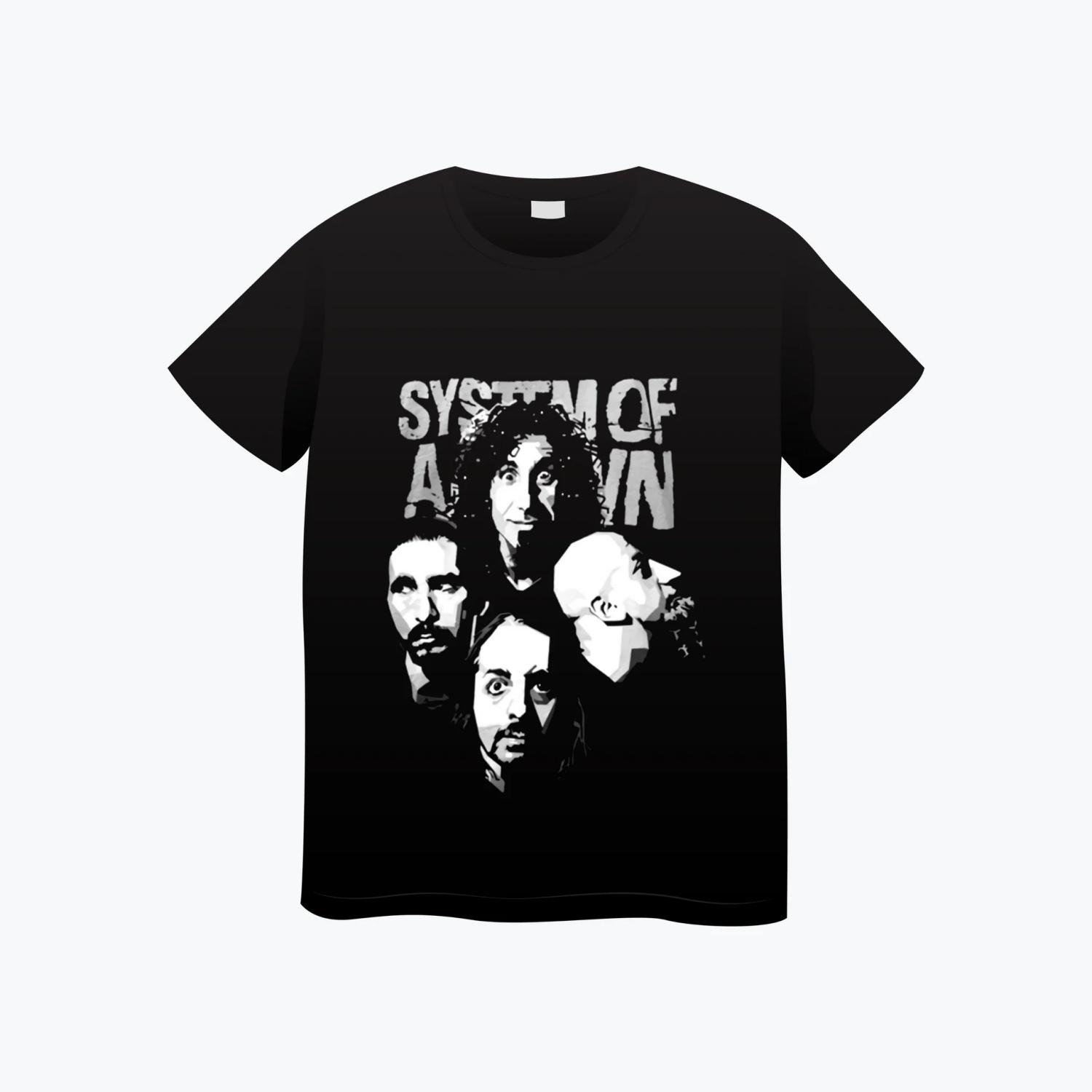 

A Tang Band Band Print T-Shirt - Men s Rock Music Streetwear T-Shirt - Casual Streetwear S