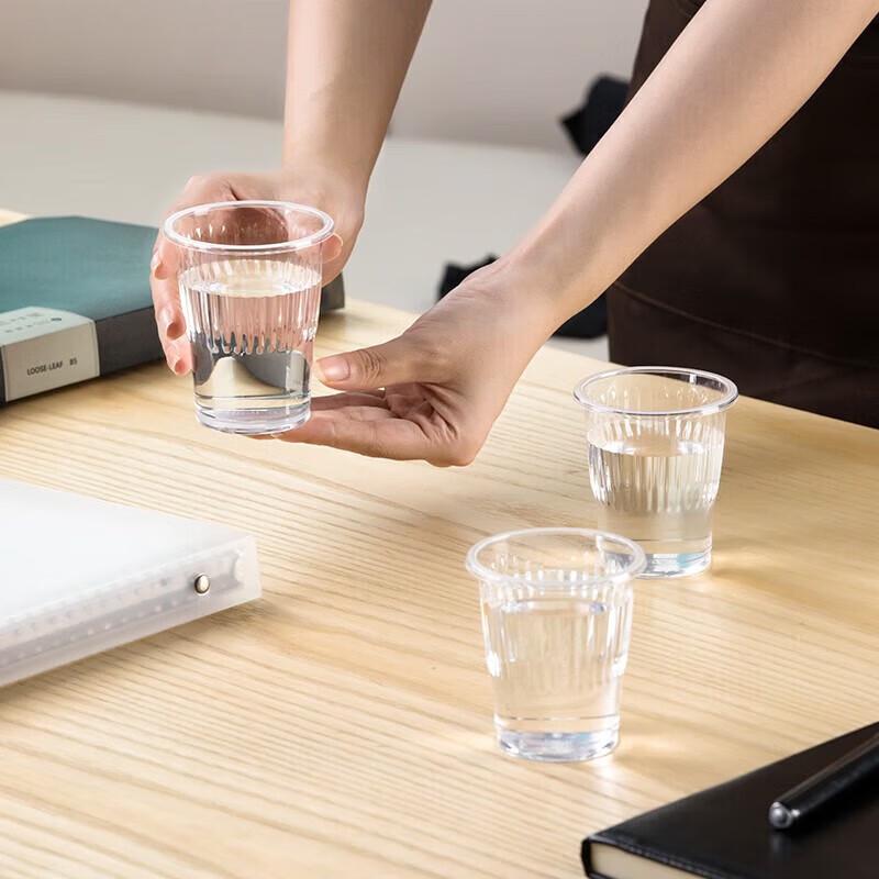 CHAHUA 140ml Disposable PP Plastic Cups, 100 Count