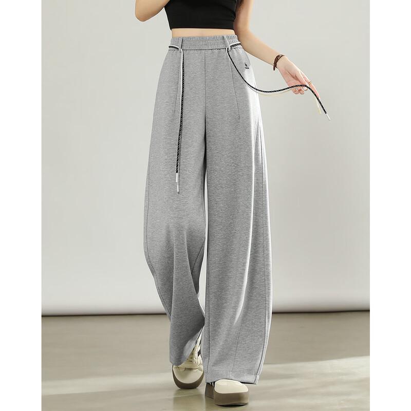 TERRE BLEUE Women's Casual Loose Straight Leg Sweatpants