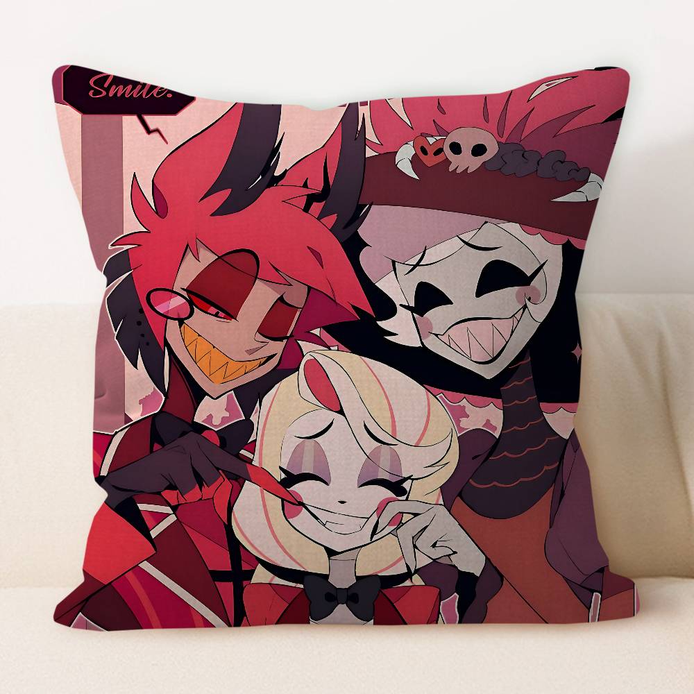 H-Hazbin Hotel Cartoon Cushion Cover 30x50 Polyester Sofa Cushions Decorative Throw Pillows Home Decoration Pillowcover