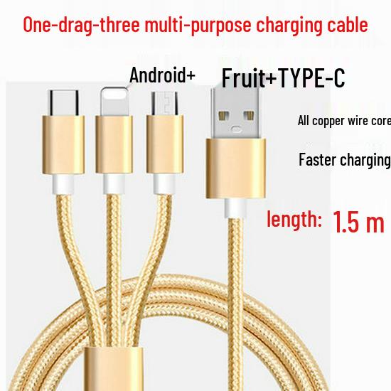Universal 3-in-1 Charger for Huawei, OPPO, Xiaomi & Vivo Android Phones