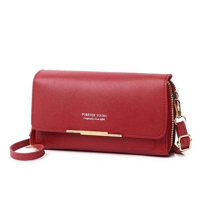 Korean Style Women's Crossbody Mobile Phone Bag: Large Capacity, Double-Layer Coin Purse, Multifunctional Wallet