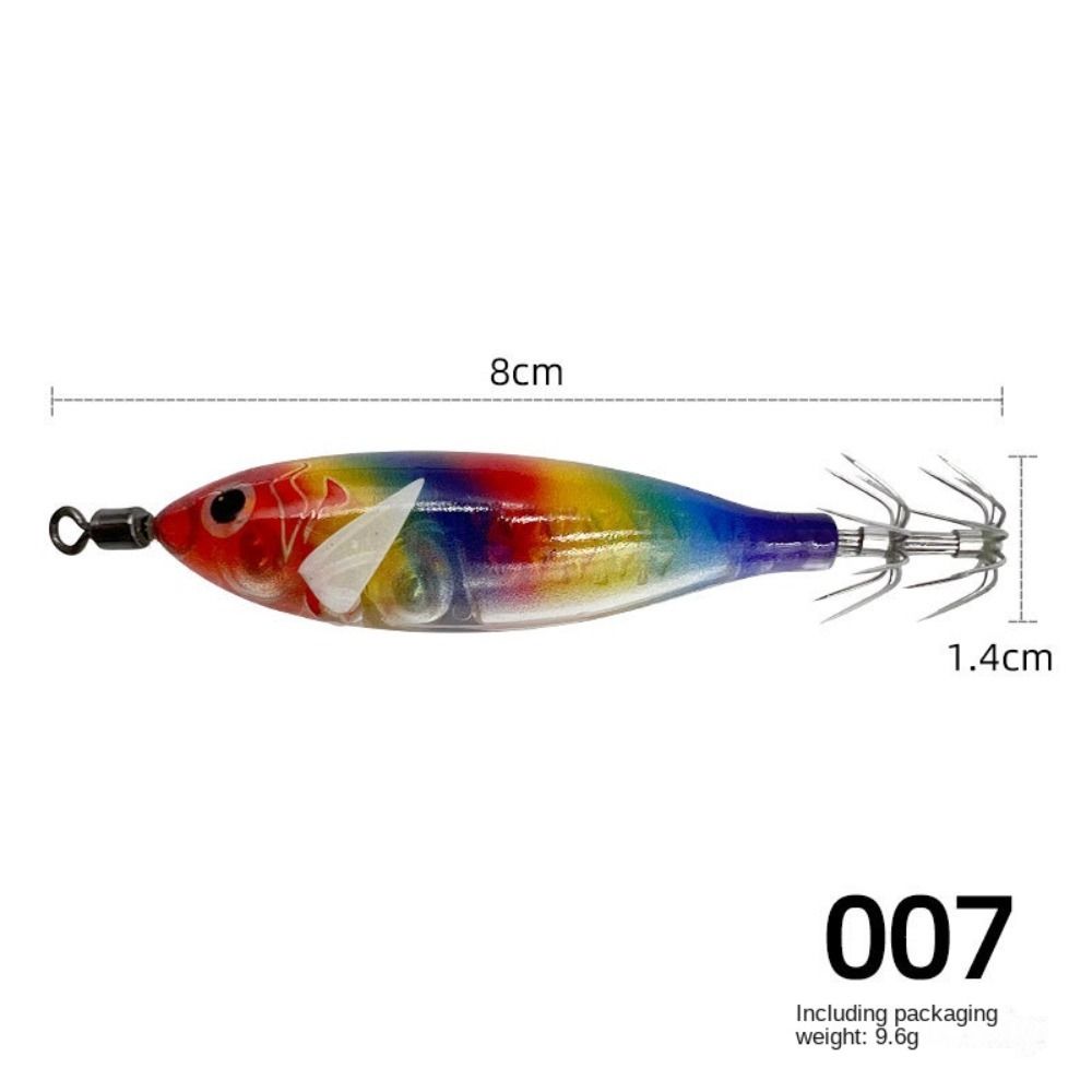 Noctilucent Fishing Lure 5.7g Spinnerbait Noctilucent Squid Cuttlefish Jigs  Deep Sea Fishing