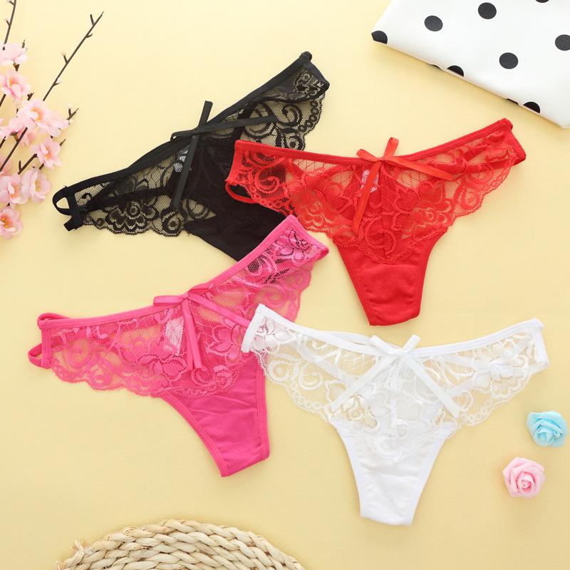 women g-string sexy lace underwear ladies panties lingerie bikini underwear pants thong intimatewear 1pcs/lot js6804