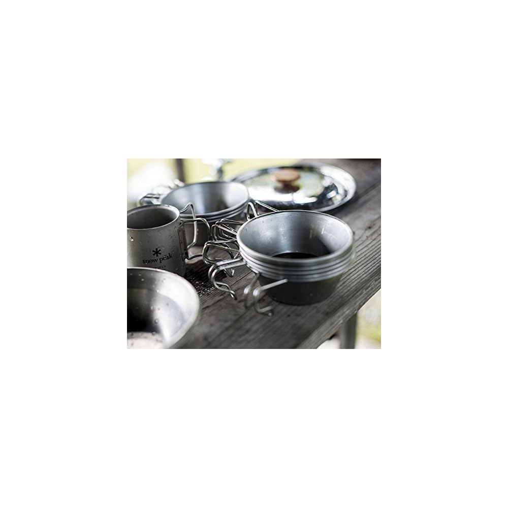 Snow Peak Titanium Sierra Cup E-104 with Measurement Markings Lightweight Cooking Measuring Cup for Outdoor Camping