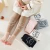 Cartoon Bear Children's Cropped Pants Elastic Waist Kids Skinny Pants  Spring Autumn