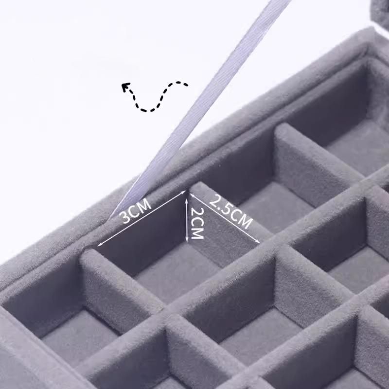 Jewelry Storage Box Earring Ring Necklace Jewelry Display Box Jewelry Classification Dustproof Transparent Flip Lid Jewelry Box