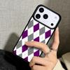Capa Case for iPhone 17 Air 16 Pro Max 15 Plus 11 13 Mini 14 12 Back Phone Cover Red And Green Argyle Pattern