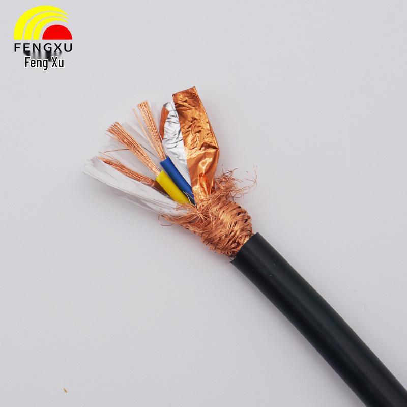 Fengxu RVVP 3-Core Shielded Pure Copper Signal Control Cable 0.5/0.75/1.0/1.5mm²