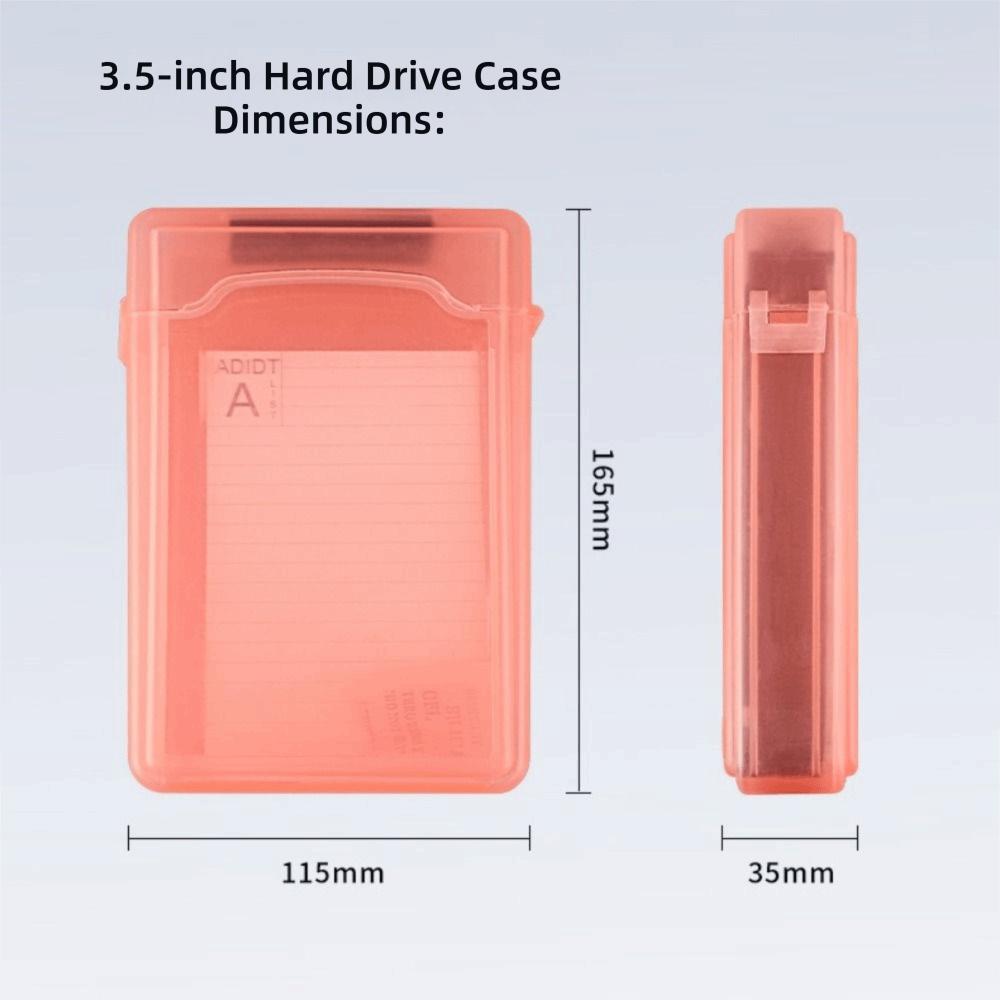 Storage Case Shockproof HDD Storage Box 2.5 Inch Plastic Hard Drive Storage Box 3.5 Inch IDE SATA Storage Box