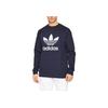 Adidas Originals Trefoil Large Logo Crew Neck Sweatshirt Men Tops Navy HE9490