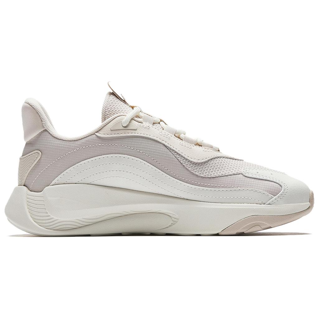 Anta Chao Bai 4S Trendy Versatile Comfortable Non-Slip Wear-Resistant Low-Top Casual Shoes Women Casual Shoes Ivory-White 122518846R-1